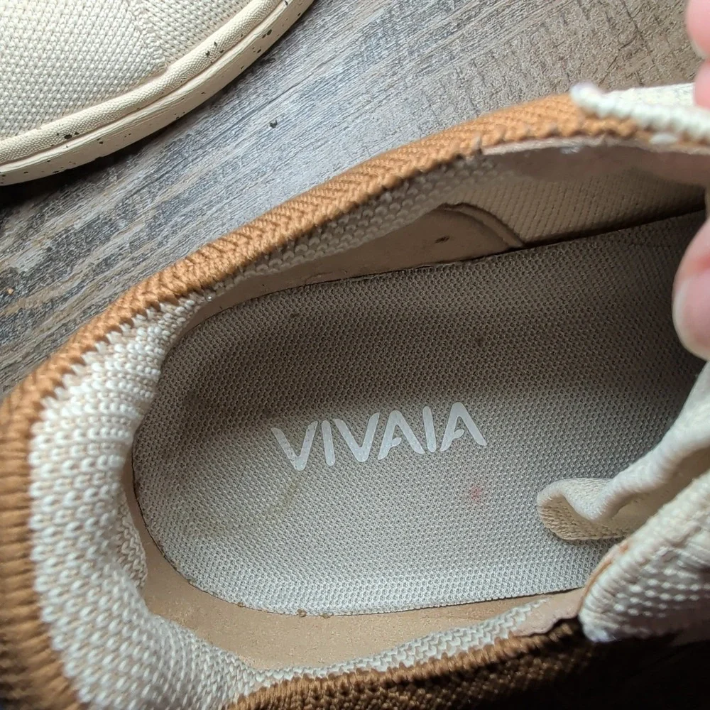 VIVAIA Unisex Casual Sneakers V Prime Beige Tan Womens 11 Mens US 9.5 EU 42.5